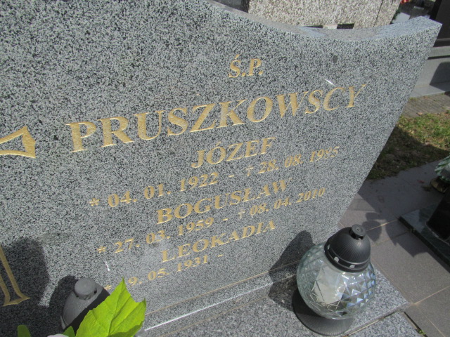 Józef Pruszkowski 1922 Skierniewice - Grobonet - Wyszukiwarka osób pochowanych