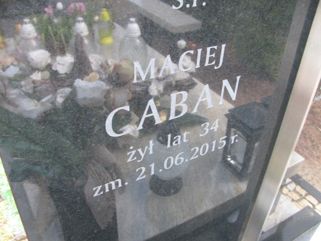 Maciej Caban 1981 Skierniewice - Grobonet - Wyszukiwarka osób pochowanych