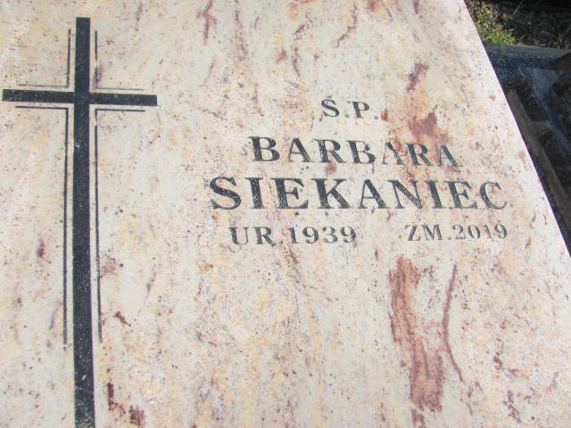 Barbara Siekaniec 1939 Skierniewice - Grobonet - Wyszukiwarka osób pochowanych