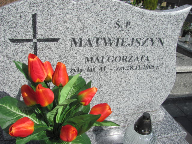 Małgorzata Matwiejszyn 1904 Skierniewice - Grobonet - Wyszukiwarka osób pochowanych