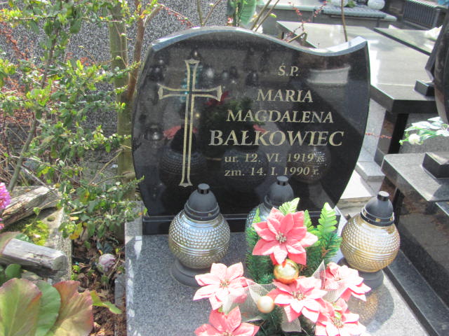 Maria Magdalena Bałkowiec 1919 Skierniewice - Grobonet - Wyszukiwarka osób pochowanych