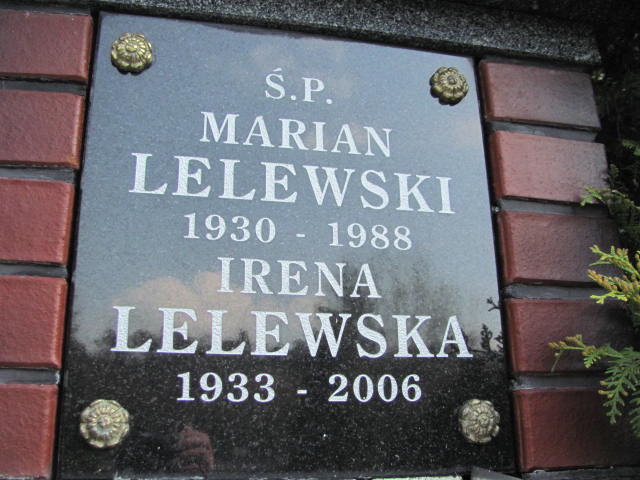 Grób Irena Maria Lelewska